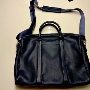 Le Tanneur  Slim Charles Pebbled Leather briefcase